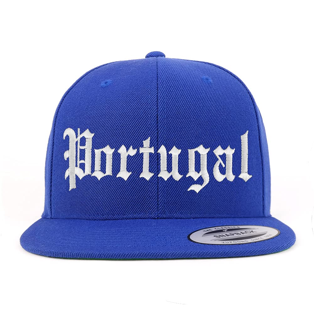 Trendy Apparel Shop Portugal Old English Embroidered Flatbill Snapback