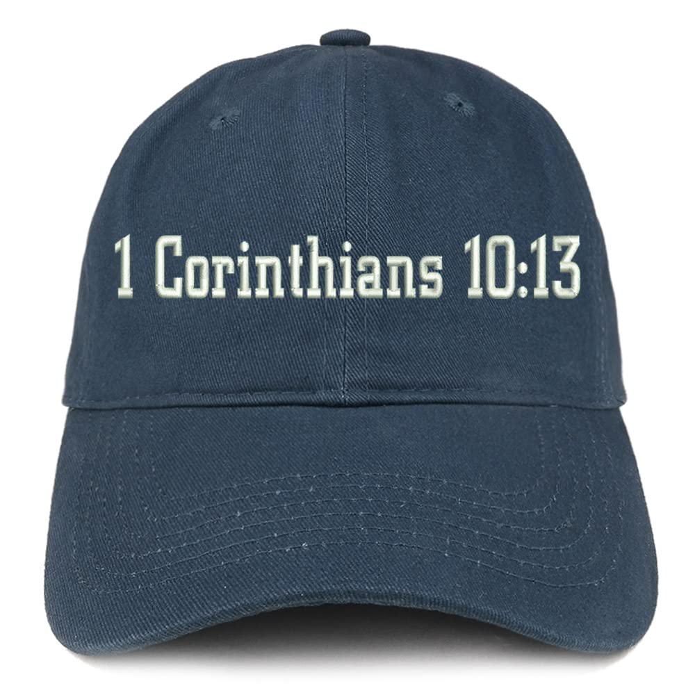 Trendy Apparel Shop 1 Corinthians 10:13 Low Profile Soft Cotton Baseball Cap