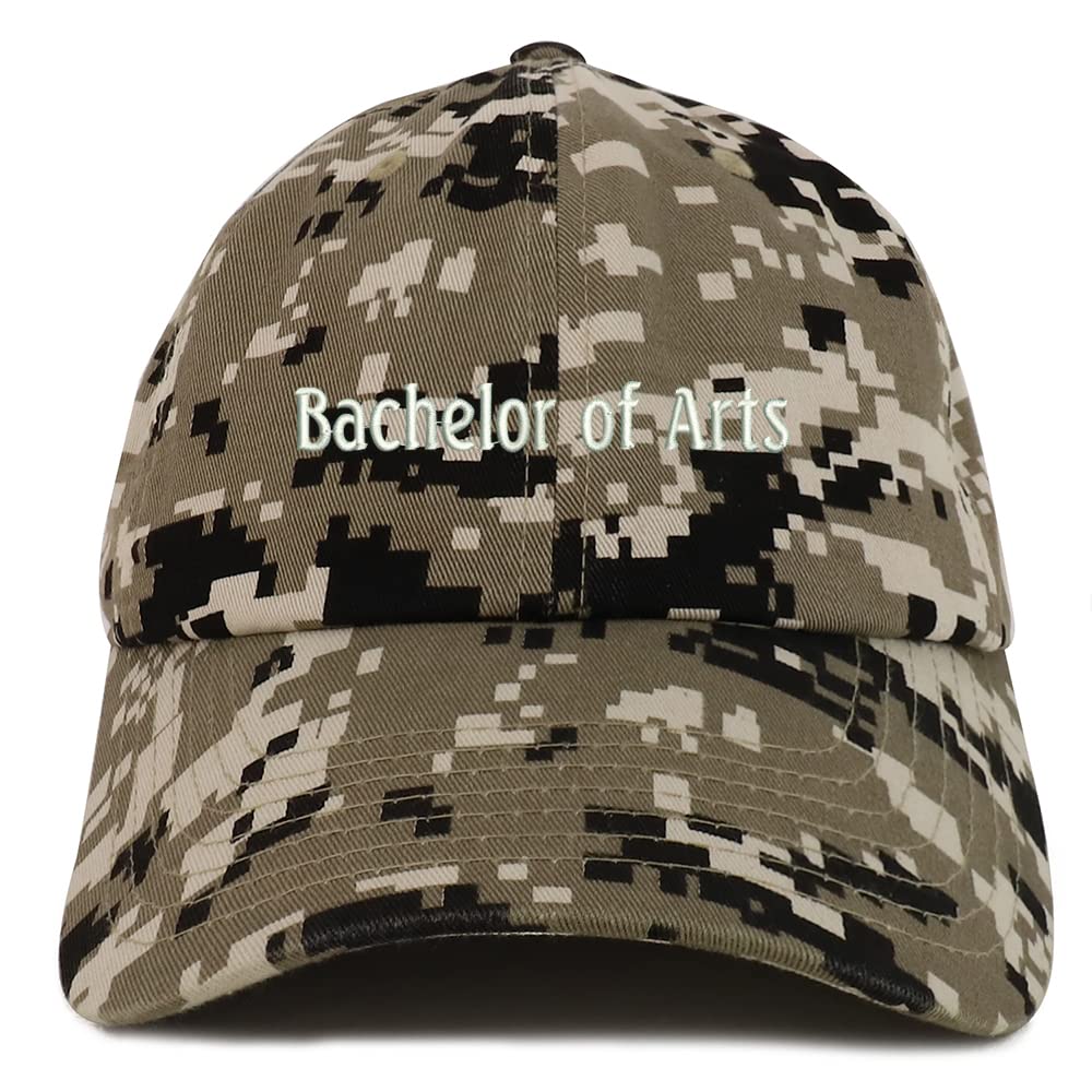 Trendy Apparel Shop Bachelor of Arts Low Profile Soft Cotton Baseball Cap
