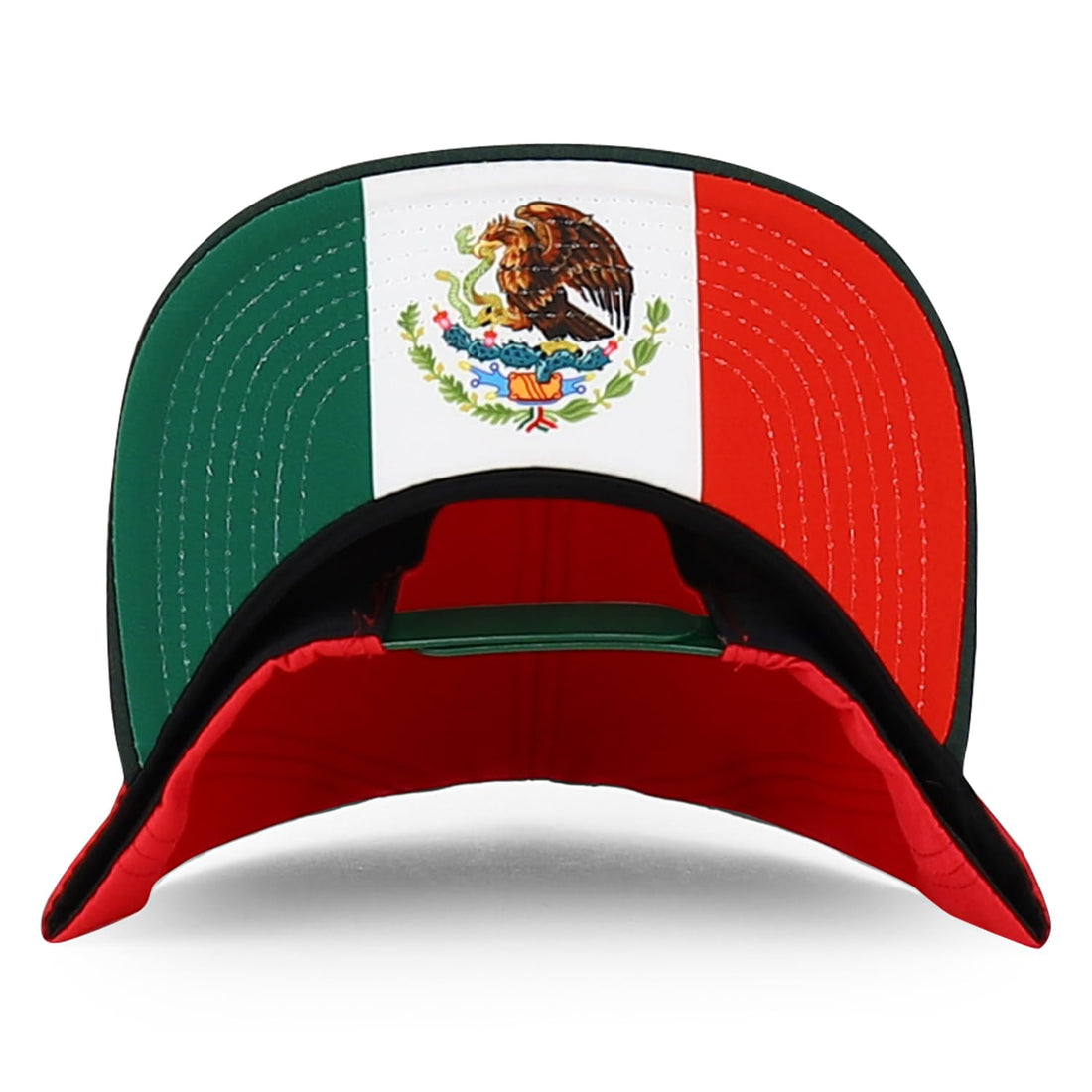 Trendy Apparel Shop Mexico Guadalupe Embroidered Flat Bill Snapback Cap