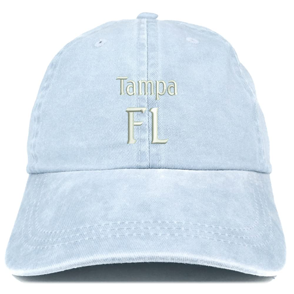 Trendy Apparel Shop Tampa FL Embroidered Pigment Dyed Washed Baseball Cap