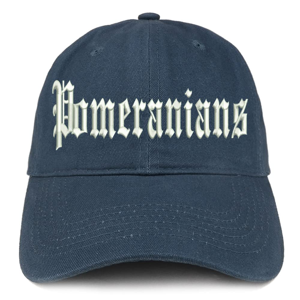 Trendy Apparel Shop Old English Pomeranians Low Profile Soft Cotton Baseball Cap