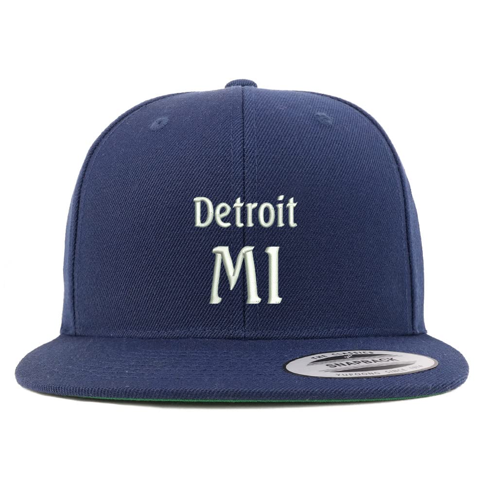 Trendy Apparel Shop Detroit MI Embroidered Flatbill Snapback