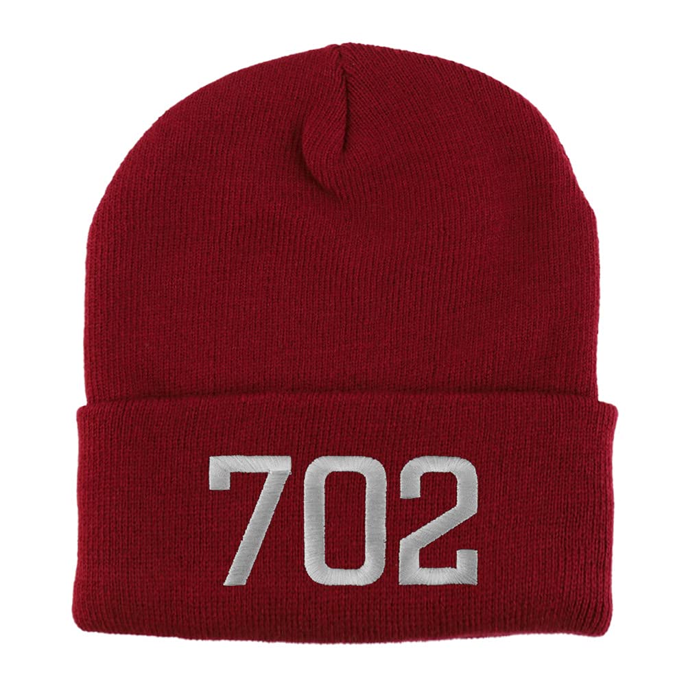 Trendy Apparel Shop Las Vegas 702 Old English Embroidered Long Cuff Beanie