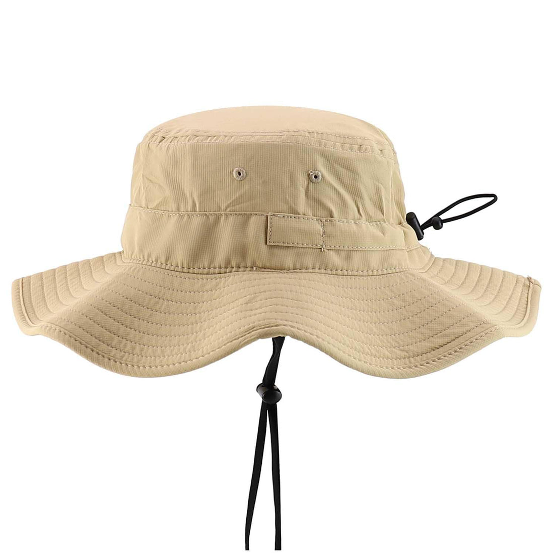Trendy Apparel Shop Outdoor Large Brim Micro Mesh Performance Boonie Bucket Hat with Strap