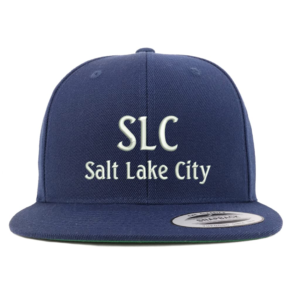 Trendy Apparel Shop SLC Salt Lake City Embroidered Flatbill Snapback