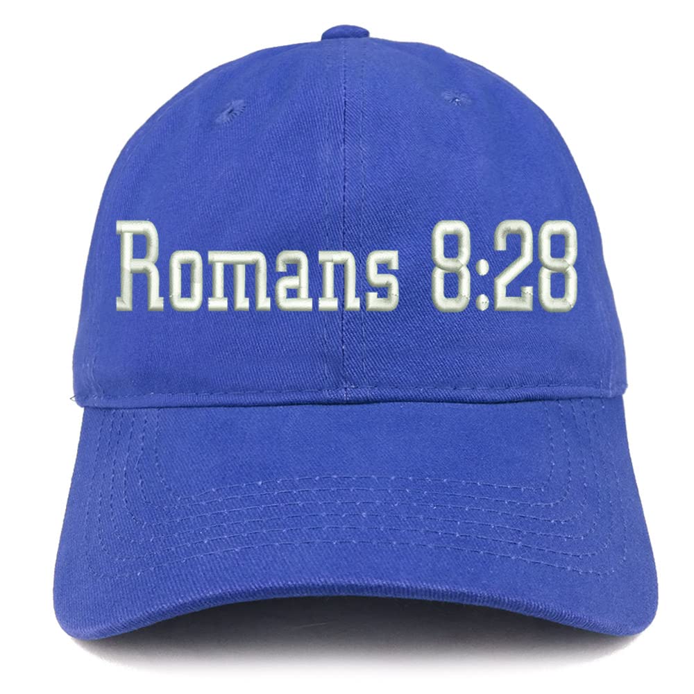 Trendy Apparel Shop Romans 8:28 Low Profile Soft Cotton Baseball Cap