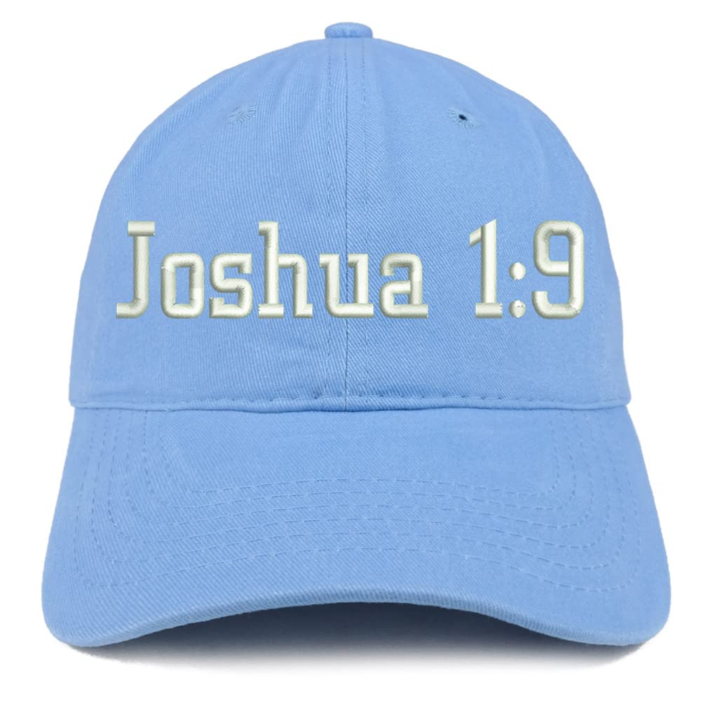 Trendy Apparel Shop Joshua 1:9 Low Profile Soft Cotton Baseball Cap