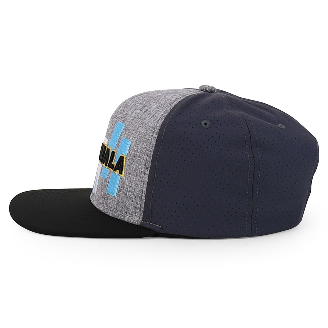 Trendy Apparel Shop Central America States Embroidered Mesh Back Flat Bill Cap