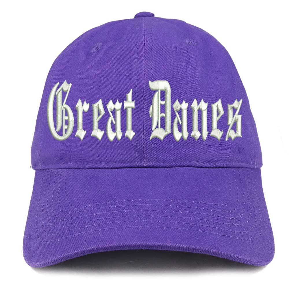 Trendy Apparel Shop Old English Great Danes Low Profile Soft Cotton Baseball Cap
