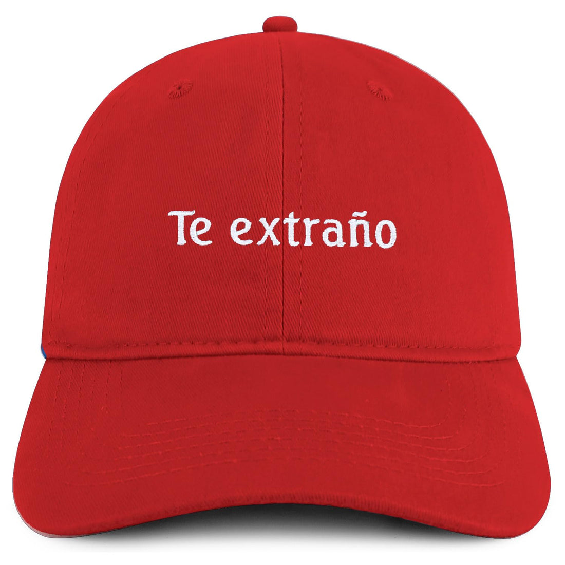 Trendy Apparel Shop Te extrano Embroidered Cotton Low Profile Dad Hat