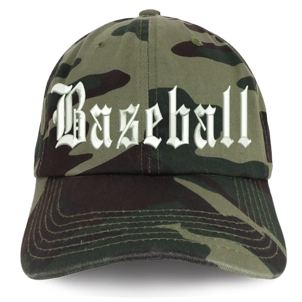 Trendy Apparel Shop Old English Baseball Low Profile Soft Cotton Baseball Cap