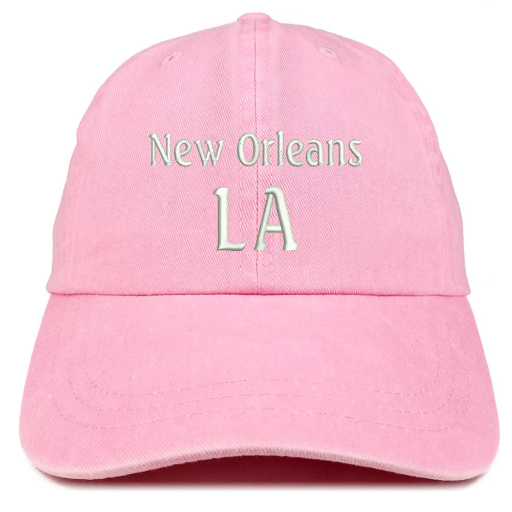 Trendy Apparel Shop New Orleans LA Embroidered Pigment Dyed Washed Baseball Cap