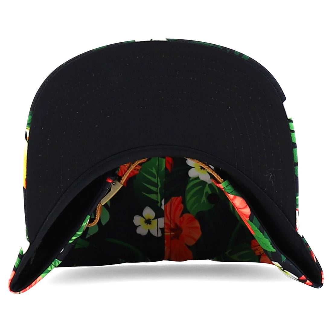 Trendy Apparel Shop Floral Print Unstructured 5 Panel Flatbill Rope Baseball Cap