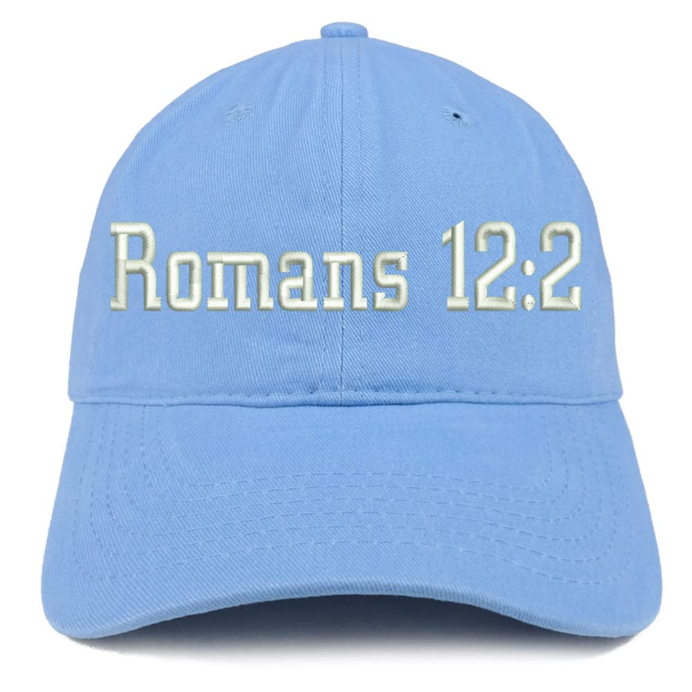Trendy Apparel Shop Romans 12:2 Low Profile Soft Cotton Baseball Cap