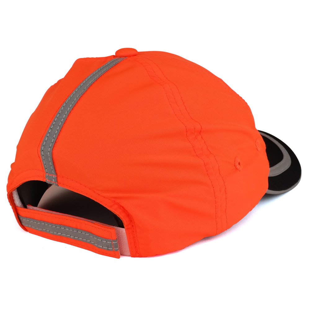 Trendy Apparel Shop Reflective Stripes High Enhanced Visibility Unstructured Safety Cap