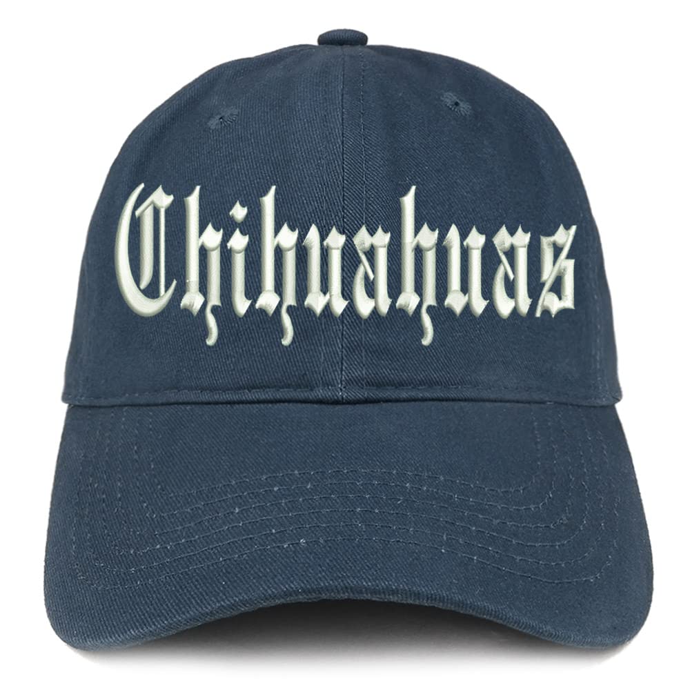 Trendy Apparel Shop Old English Chihuahuas Low Profile Soft Cotton Baseball Cap
