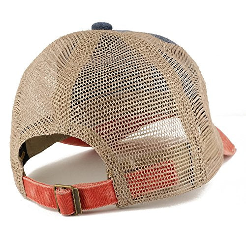 Trendy Apparel Shop Number 8 Patch Frayed Bill Trucker Mesh Back Cap