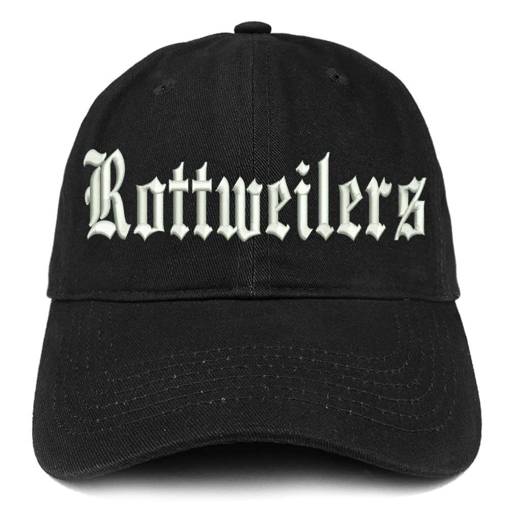 Trendy Apparel Shop Old English Rottweilers Low Profile Soft Cotton Baseball Cap