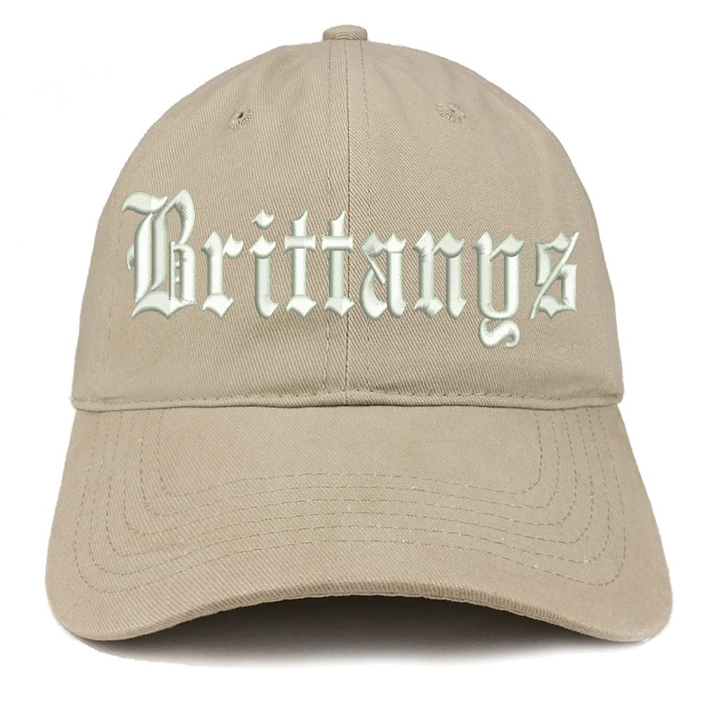 Trendy Apparel Shop Old English Brittanys Low Profile Soft Cotton Baseball Cap