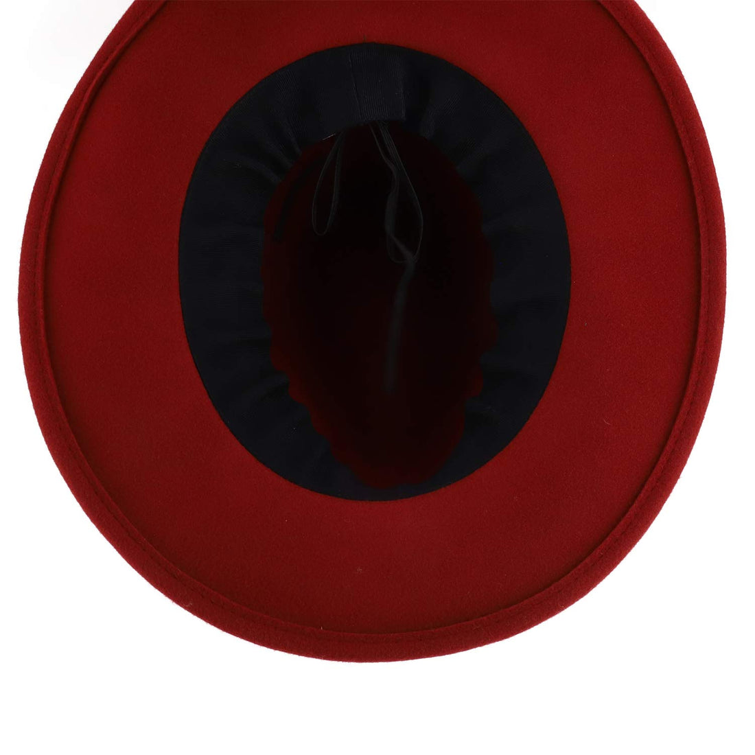 Trendy Apparel Shop Women's Leather Band Wool Felt Large Brim Fedora Hat