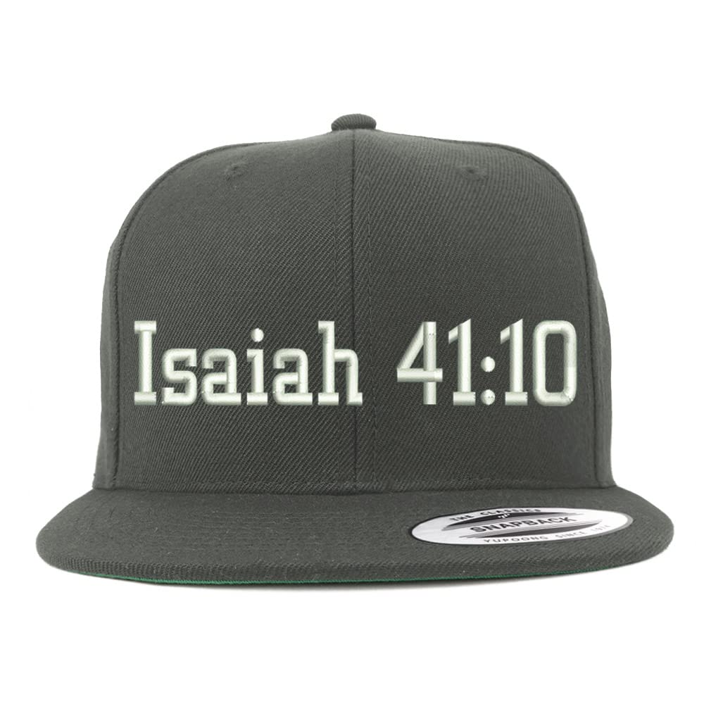 Trendy Apparel Shop Isaiah 41:10 Embroidered Flatbill Snapback