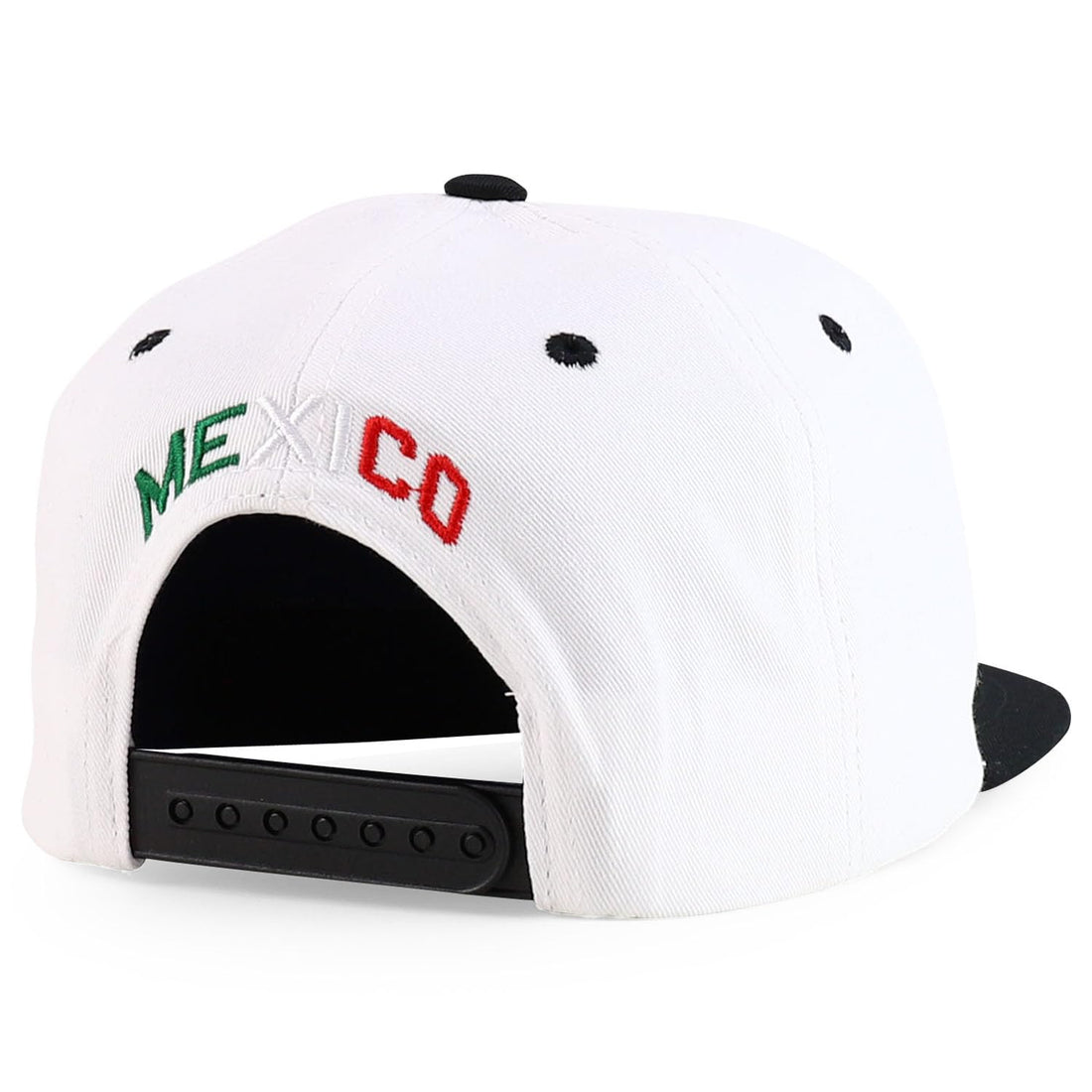 Hecho En Mexico Eagle 3D Embroidered Flat Bill Snapback Cap