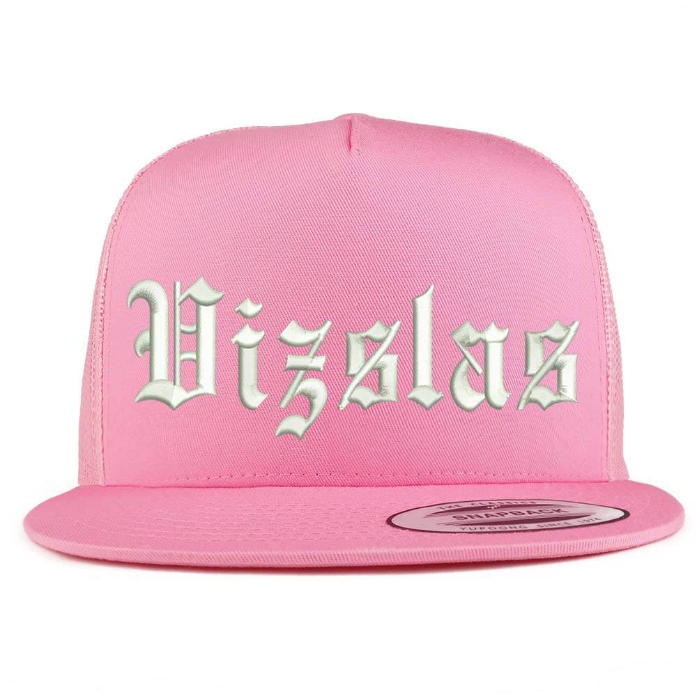 Trendy Apparel Shop Old English Vizslas 5 Panel Flatbill Trucker Cap