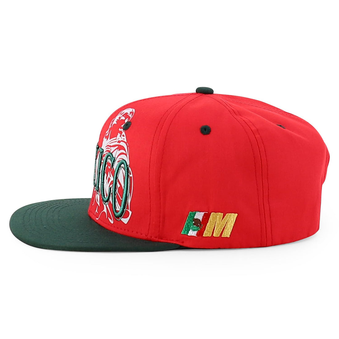 Trendy Apparel Shop Mexico Guadalupe Embroidered Flat Bill Snapback Cap