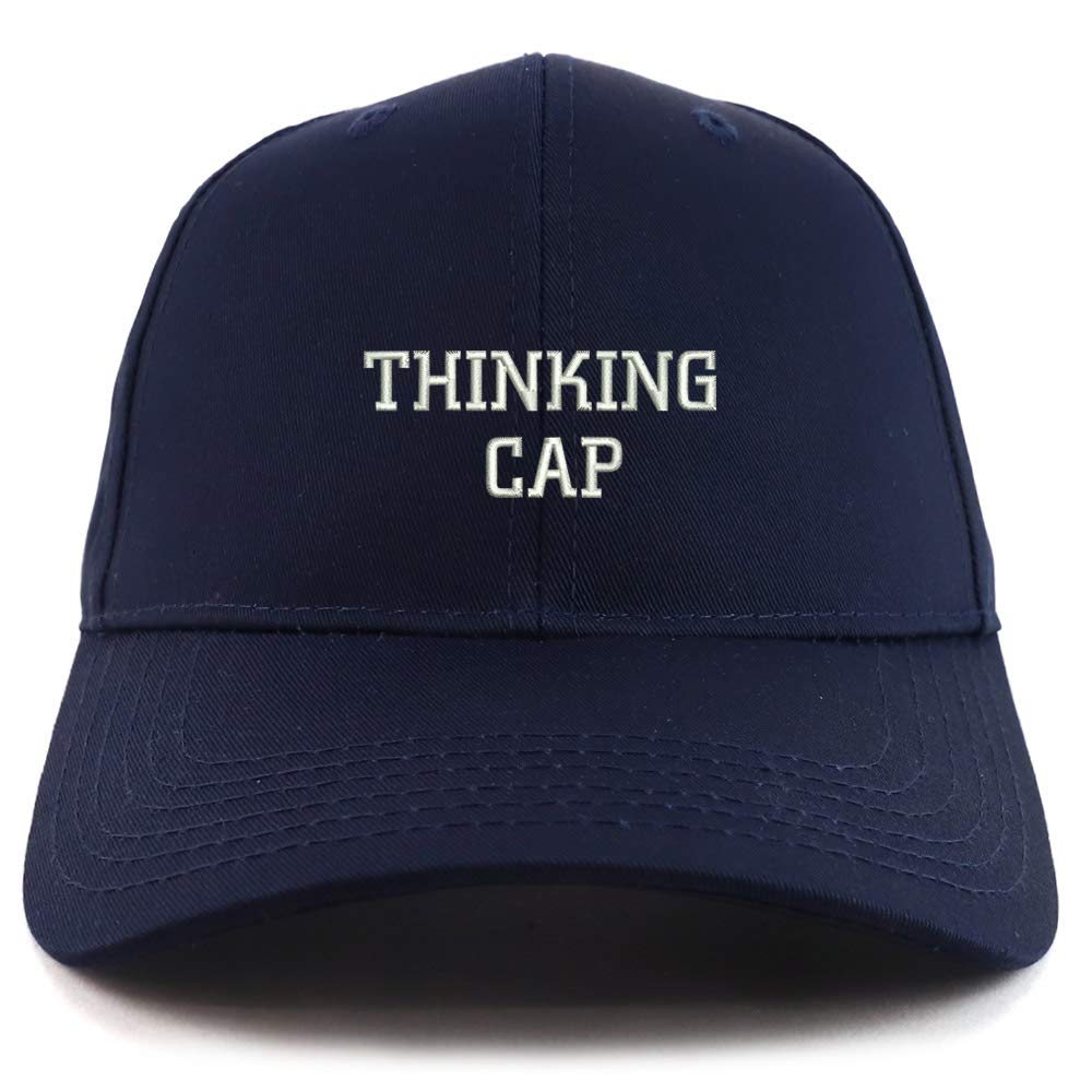 Trendy Apparel Shop Thinking Cap Embroidered Sturctured Baseball Cap