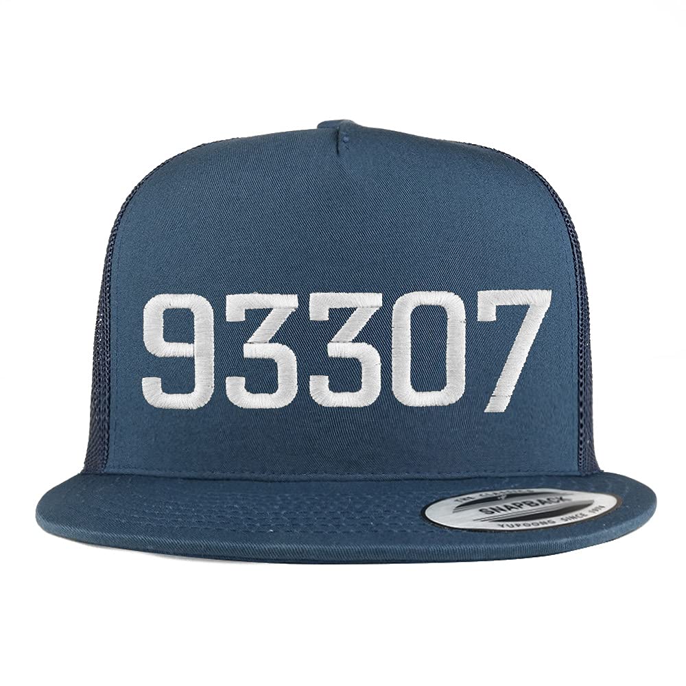 Trendy Apparel Shop 93307 Bakersfield CA Old English 5 Panel Flatbill Trucker Cap