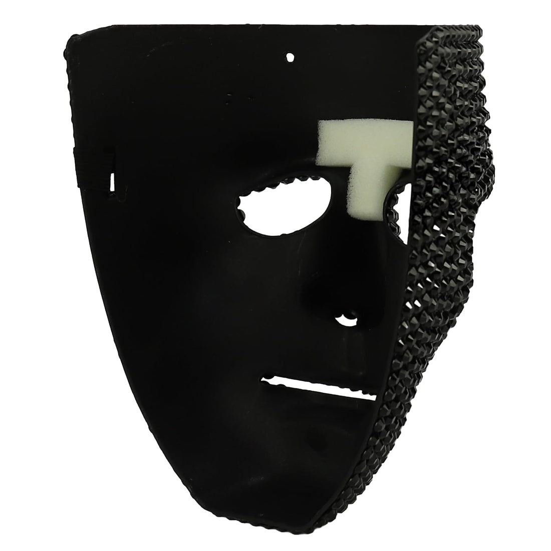 Trendy Apparel Shop Bling Rhinestone Skull Half Mask Costume Accessory