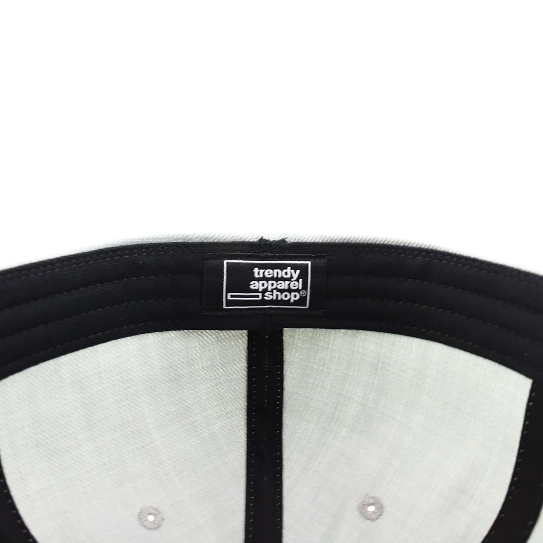 Trendy Apparel Shop Oversize XXL Plain Structured 6 Panel Flat Bill Fitted Cap