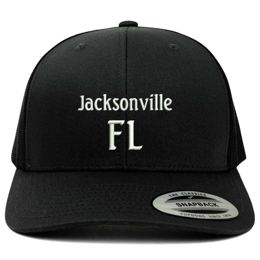 Trendy Apparel Shop Jacksonville FL Embroidered Retro Fit Trucker Mesh Cap