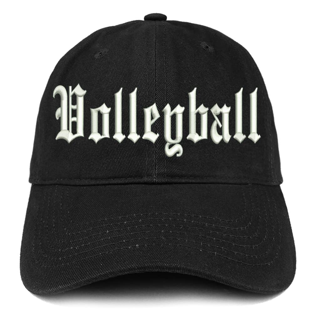 Trendy Apparel Shop Old English Volleyball Low Profile Soft Cotton Baseball Cap