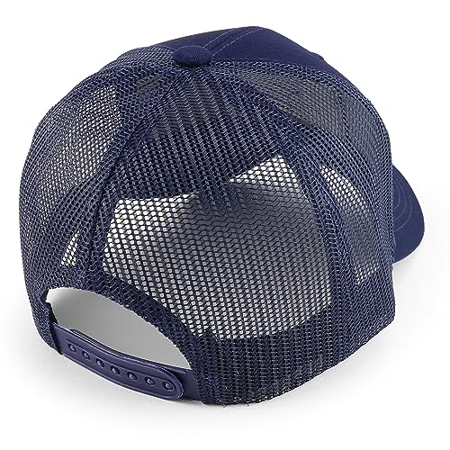 Trendy Apparel Shop Texas Star Square Patch Structured Mesh Snapback Baseball Cap