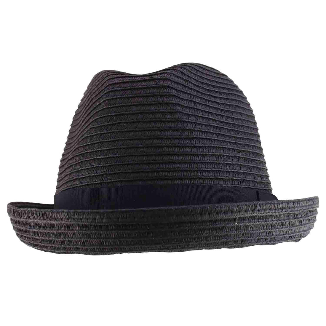 Trendy Apparel Shop Men's Toyo Paper Braid Upturn Brim Summer Fedora Hat