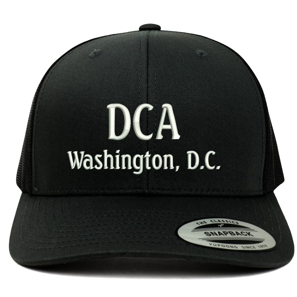 Trendy Apparel Shop DCA Washington DC Embroidered Retro Fit Trucker Mesh Cap