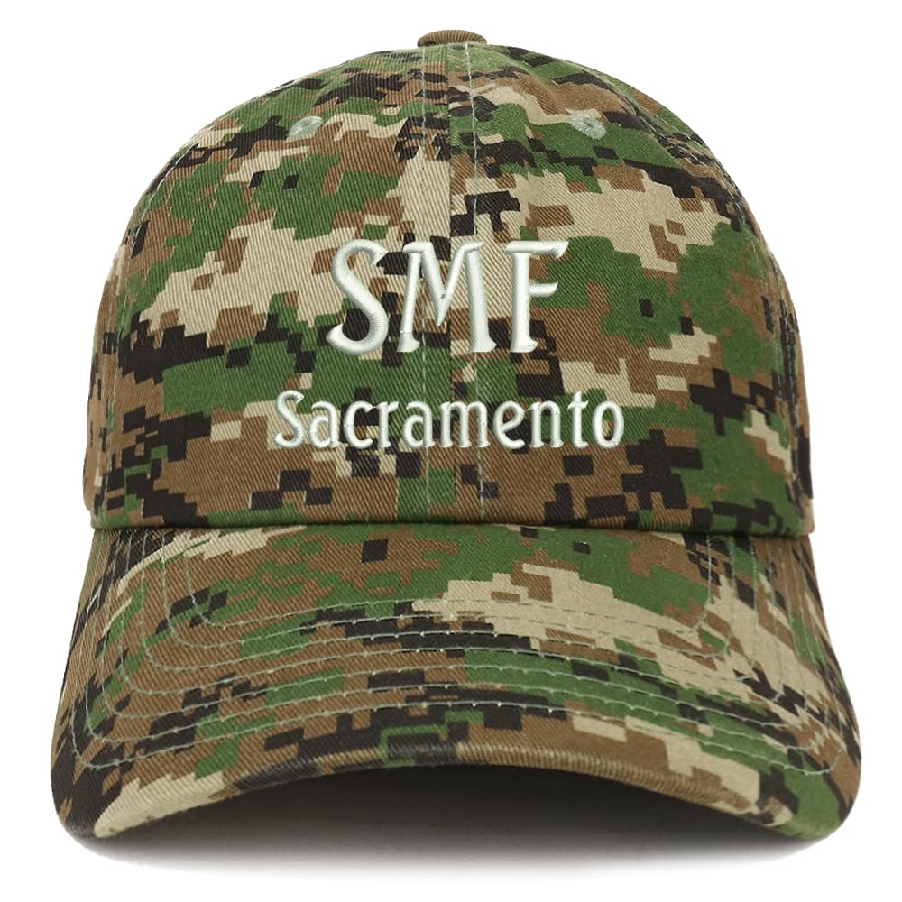 Trendy Apparel Shop SMF Sacramento Low Profile Soft Cotton Baseball Cap