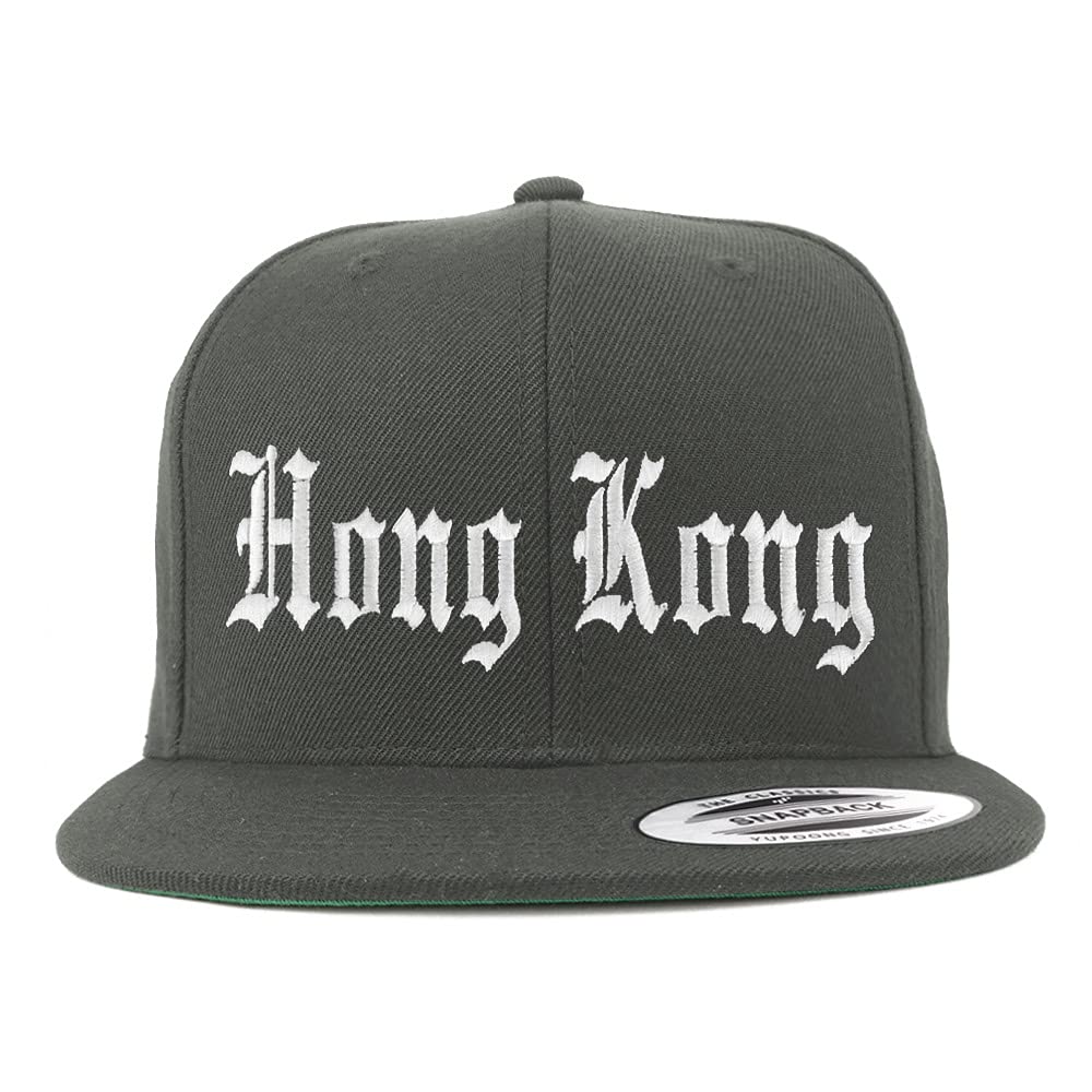 Trendy Apparel Shop Hong Kong Old English Embroidered Flatbill Snapback