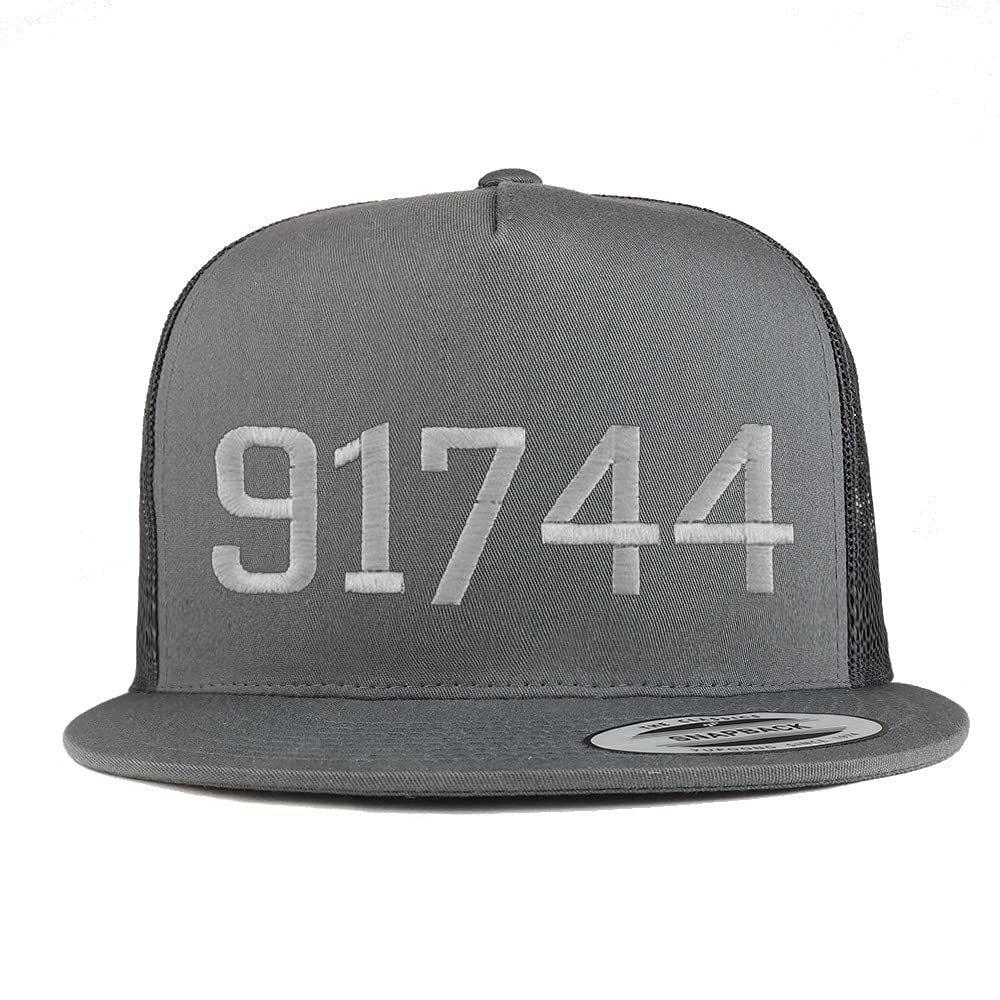 Trendy Apparel Shop 91744 La Puente CA Old English 5 Panel Flatbill Trucker Cap