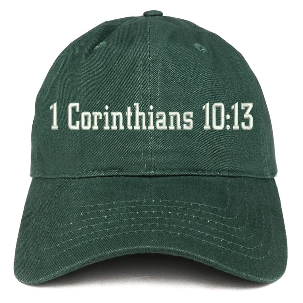 Trendy Apparel Shop 1 Corinthians 10:13 Low Profile Soft Cotton Baseball Cap