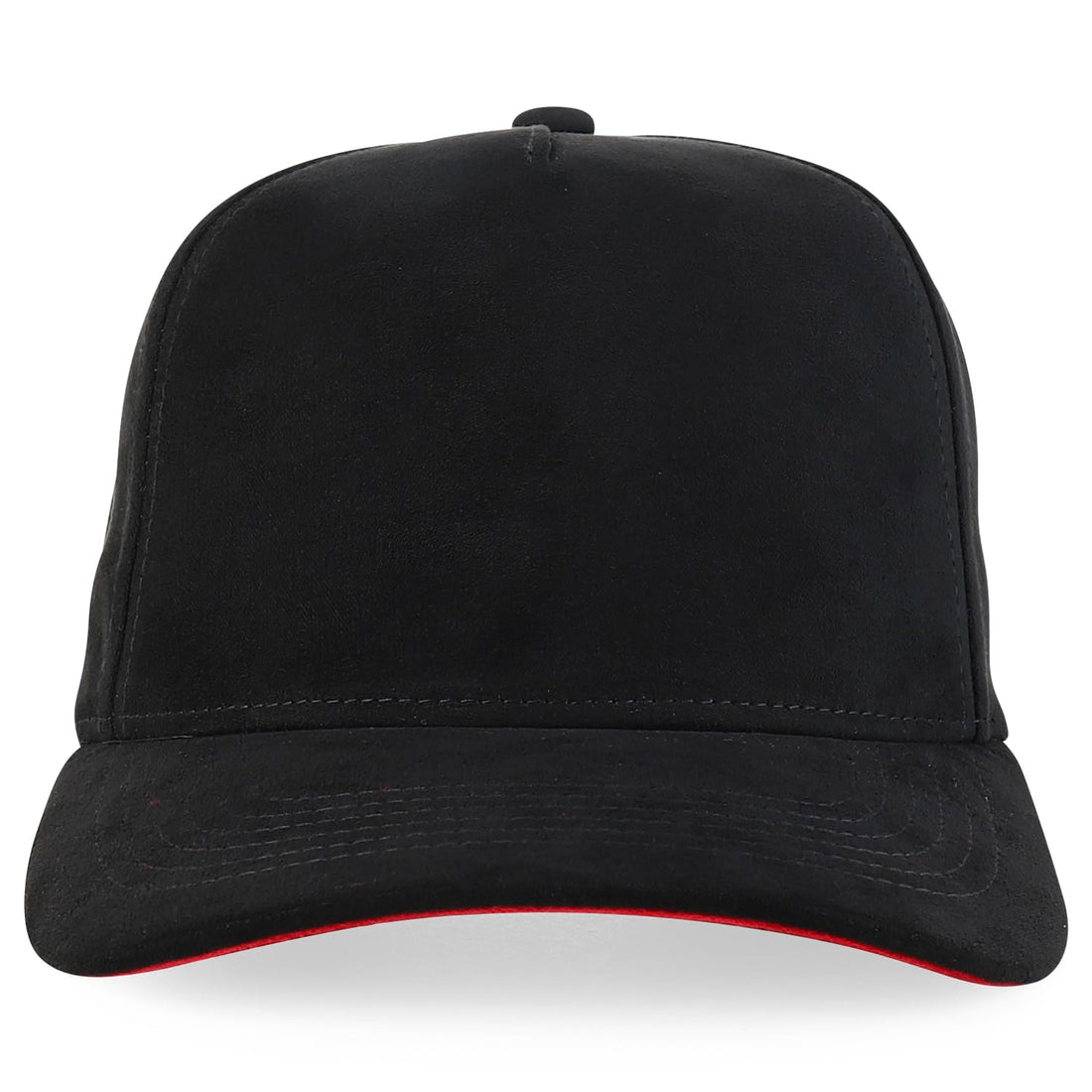 Trendy Apparel Shop 5 Panel Structured Soft Suede Snapback Ball Cap
