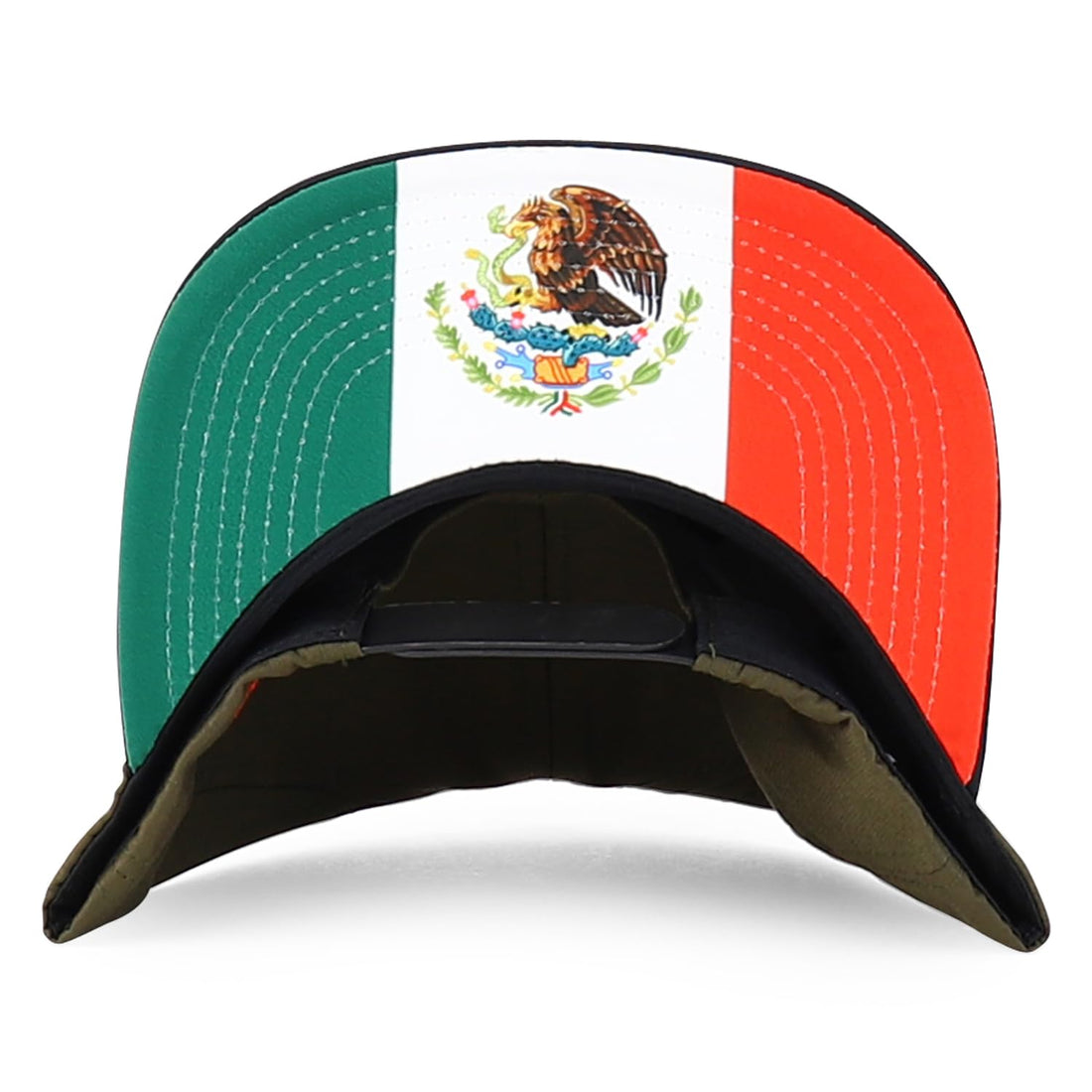 Trendy Apparel Shop Mexico Guadalupe Embroidered Flat Bill Snapback Cap