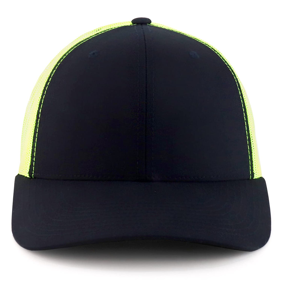 Trendy Apparel Shop Flexfit Oversize XXL Structured Blank 6 Panel Retro Trucker Mesh Cap