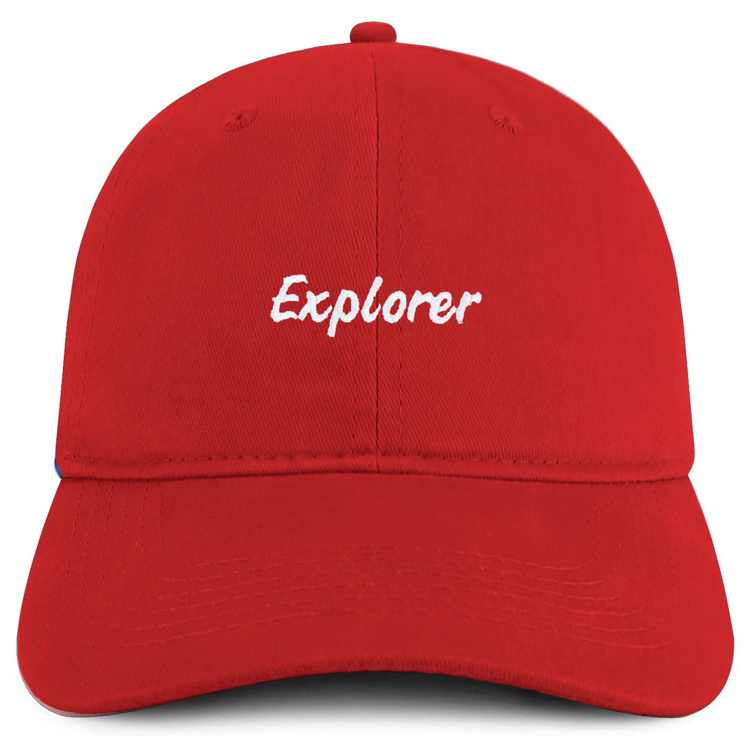 Trendy Apparel Shop Explorer Embroidered Cotton Unstructured Low Profile Dad Hat