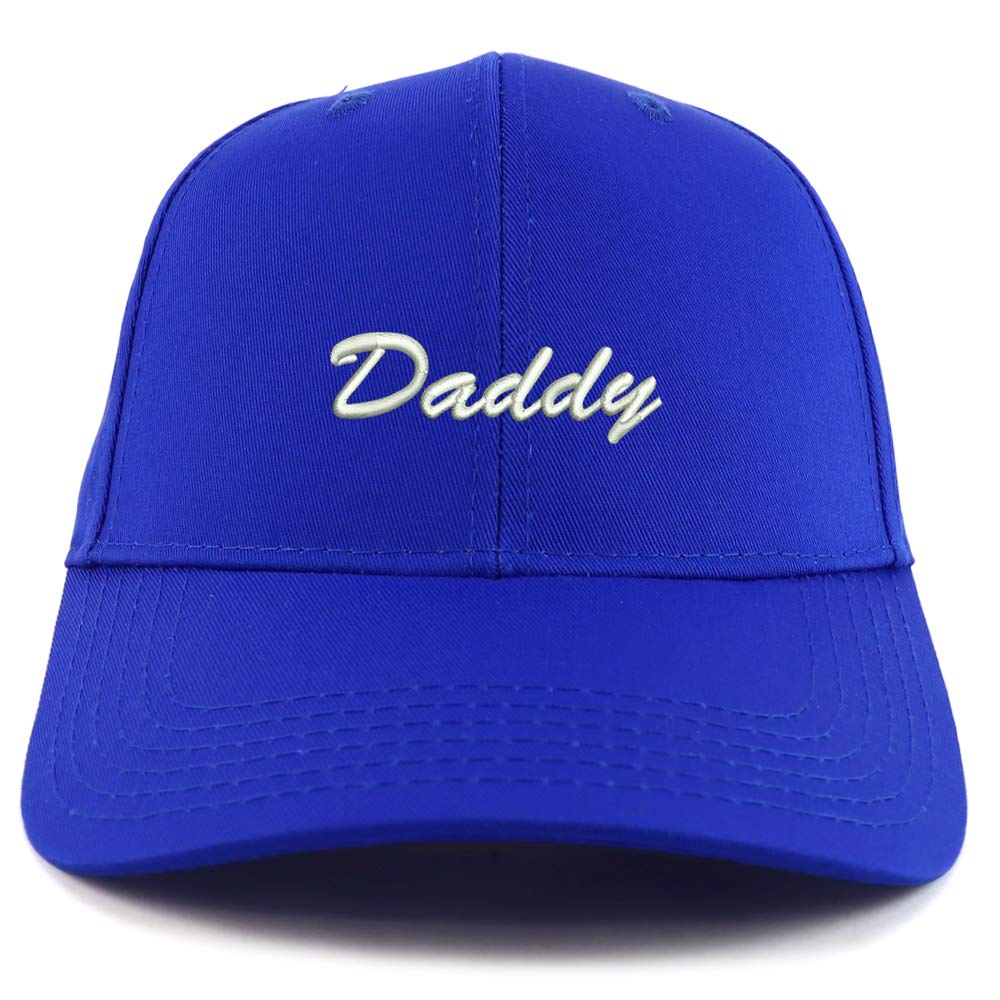 Trendy Apparel Shop Daddy Script Font Embroidered Sturctured Baseball Cap