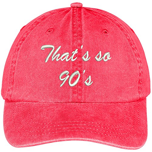Trendy Apparel Shop That's So 90's Embroidered Soft Crown Cotton Adjustable Cap