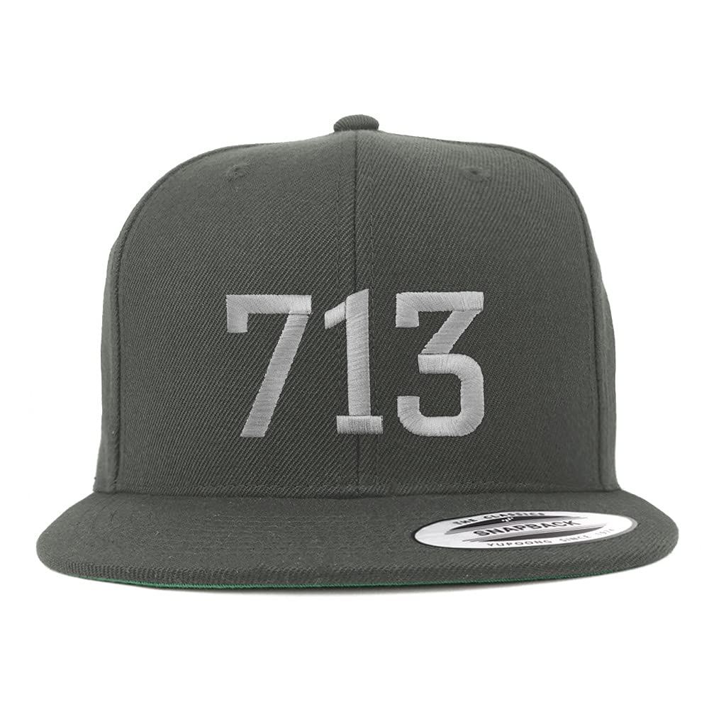 Trendy Apparel Shop Houston 713 Old English Embroidered Flatbill Snapback