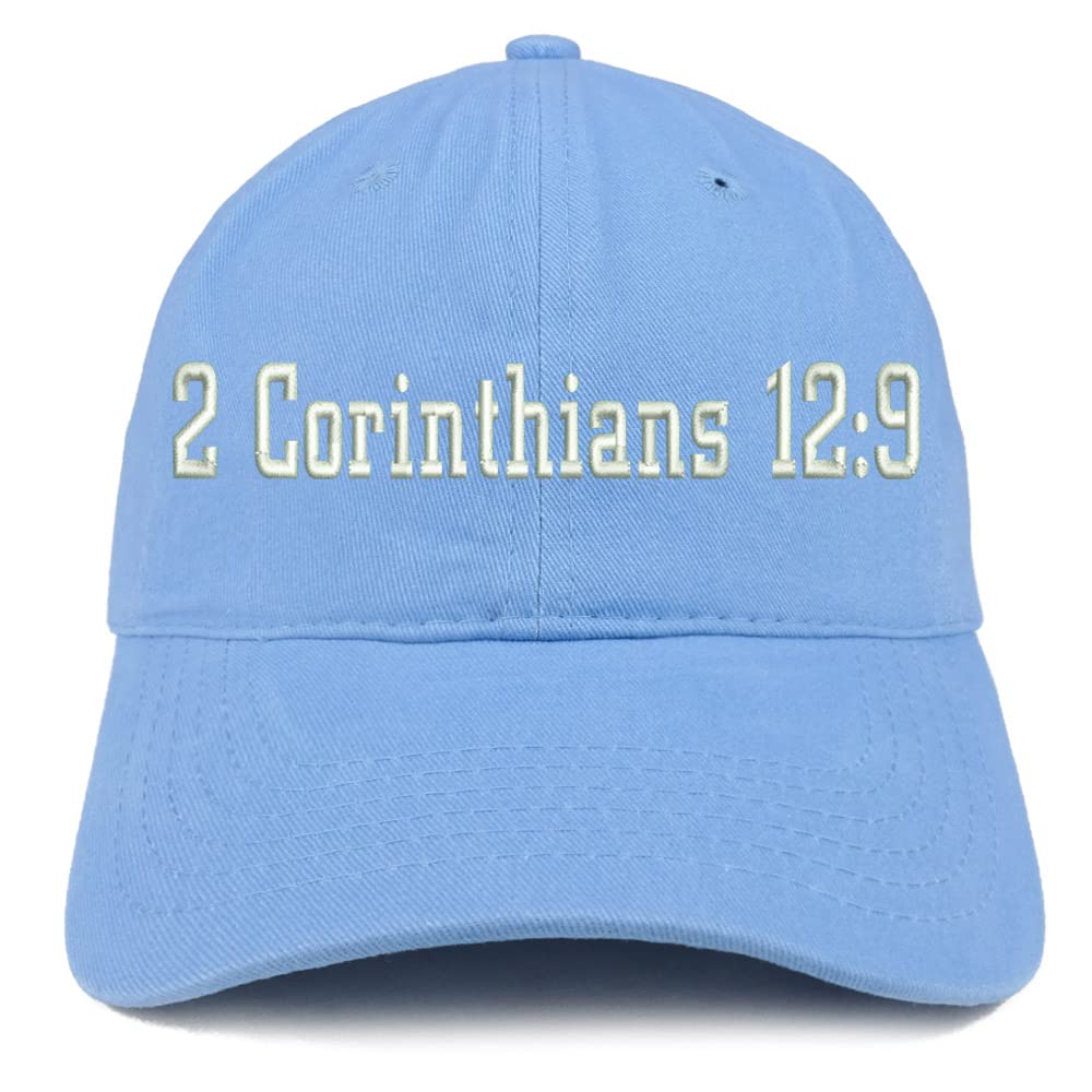 Trendy Apparel Shop 2 Corinthians 12:9 Low Profile Soft Cotton Baseball Cap